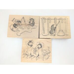 House Mouse Stamp Christmas Angel Delights Candy Striper Frosting Gingerboy